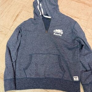 Roots Heathered Navy Hoodie